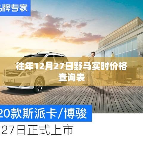 野马实时价格查询表(往年12月27日)