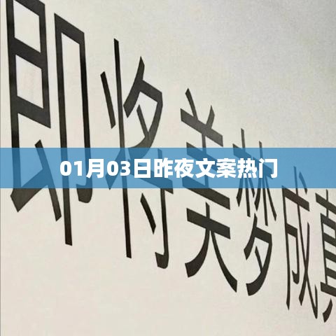 昨夜文案热门大揭秘,新年首月热点一网打尽!