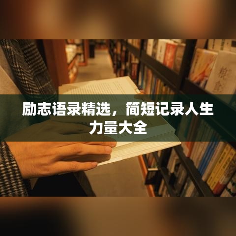 励志语录精选,简短记录人生力量大全
