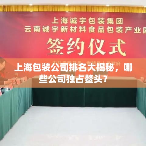 上海包装公司排名大揭秘，哪些公司独占鳌头？