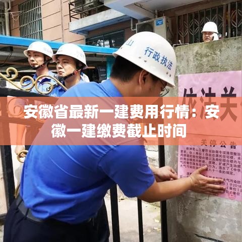 安徽省最新一建费用行情:安徽一建缴费截止时间