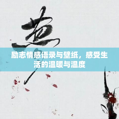 励志情感语录与壁纸,感受生活的温暖与温度