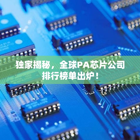 独家揭秘,全球PA芯片公司排行榜单出炉!