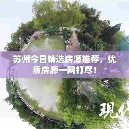苏州今日精选房源推荐,优质房源一网打尽!