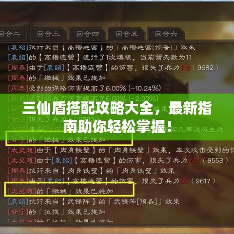三仙盾搭配攻略大全,最新指南助你轻松掌握!