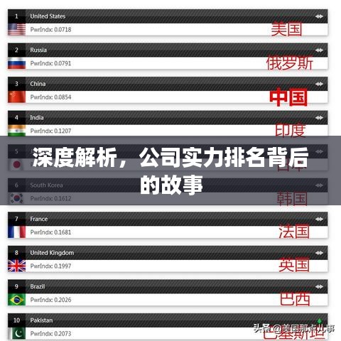 深度解析,公司实力排名背后的故事