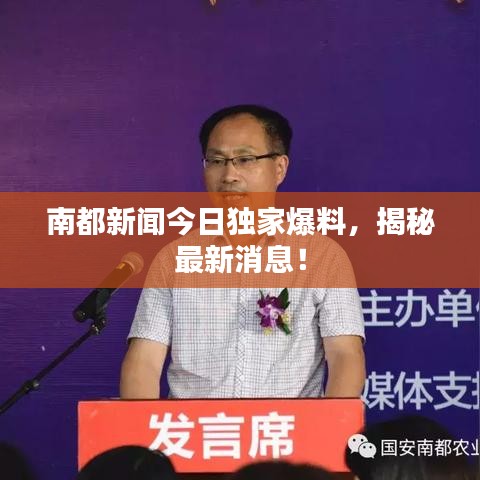 南都新闻今日独家爆料,揭秘最新消息!