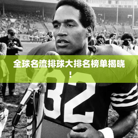 全球名流排球大排名榜单揭晓!