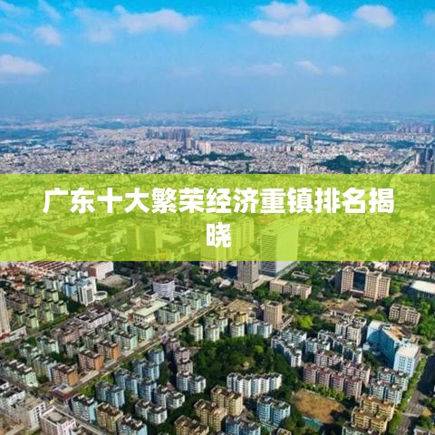 广东十大繁荣经济重镇排名揭晓