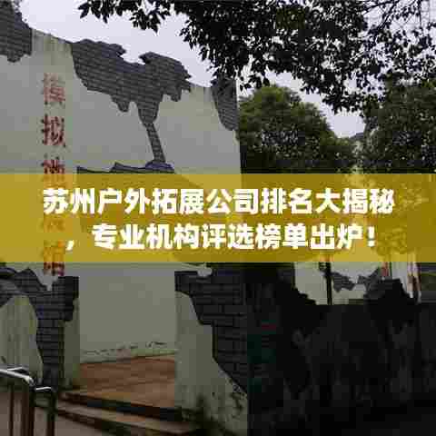 苏州户外拓展公司排名大揭秘,专业机构评选榜单出炉!