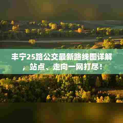 丰宁25路公交最新路线图详解,站点、走向一网打尽!