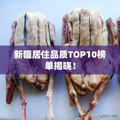 新疆居住品质TOP10榜单揭晓!