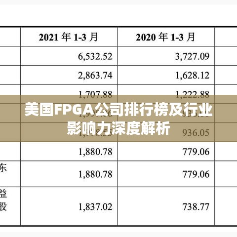 美国FPGA公司排行榜及行业影响力深度解析