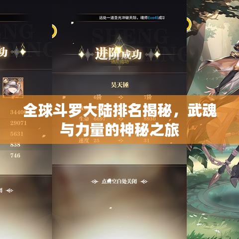 全球斗罗大陆排名揭秘,武魂与力量的神秘之旅