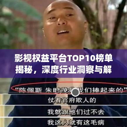 影视权益平台TOP10榜单揭秘,深度行业洞察与解析